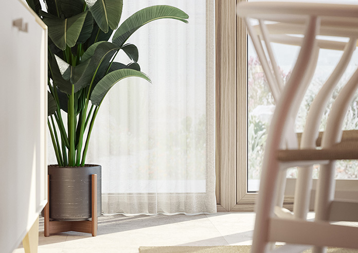 Gemstone Voile, White - Made to Measure Curtains - Image 5